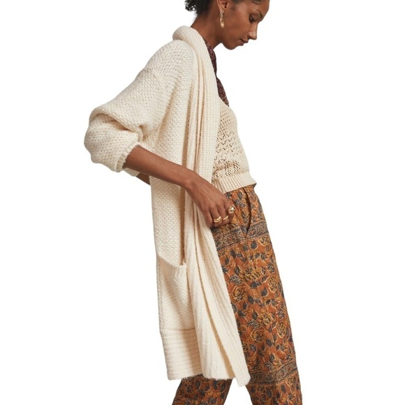 PILCRO x ANTHROPOLOGIE Eyelash Longline Cardigan - Picture 2 of 12